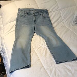 Brand New Old Navy Light Blue Flare Jeans- size 12 petite
